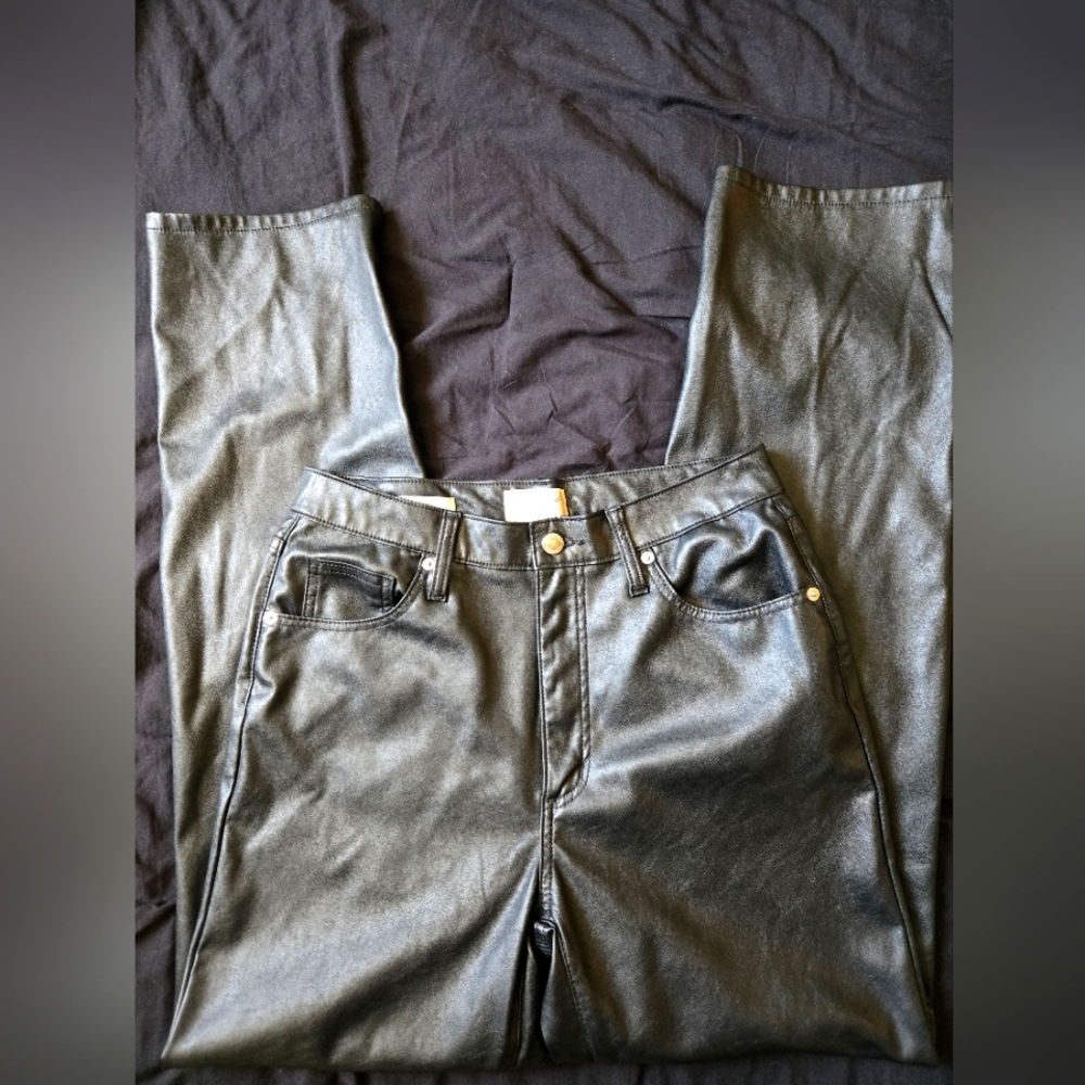 Black Faux Leather Pants Target Brand